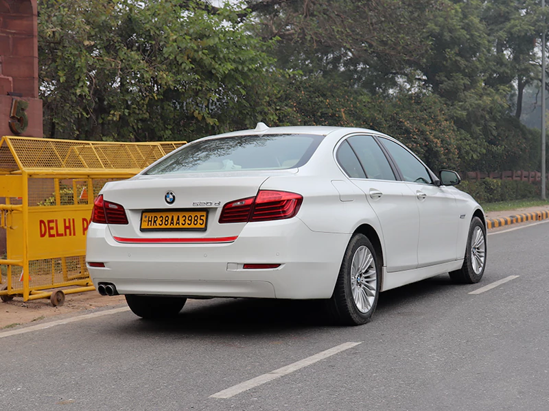 White Color Luxury BMW - 520 D on Rent